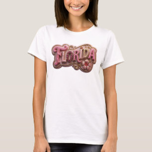 T-shirt Motif Artistique Rouge Moderne FLORIDE