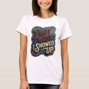 T-shirt Motif Artistique TOUR DE TWIST Rose Snappy