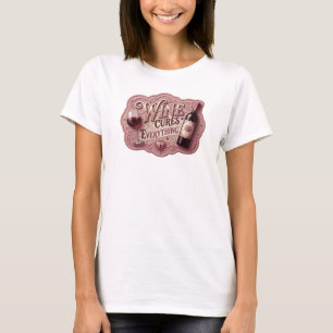 T-shirt Motif Artistique VIN ROUGE GUÉrit TOUT