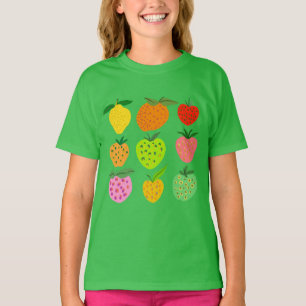 T-shirt motif aux fruits colorés