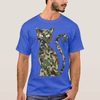 motif camouflé silhouette de chat