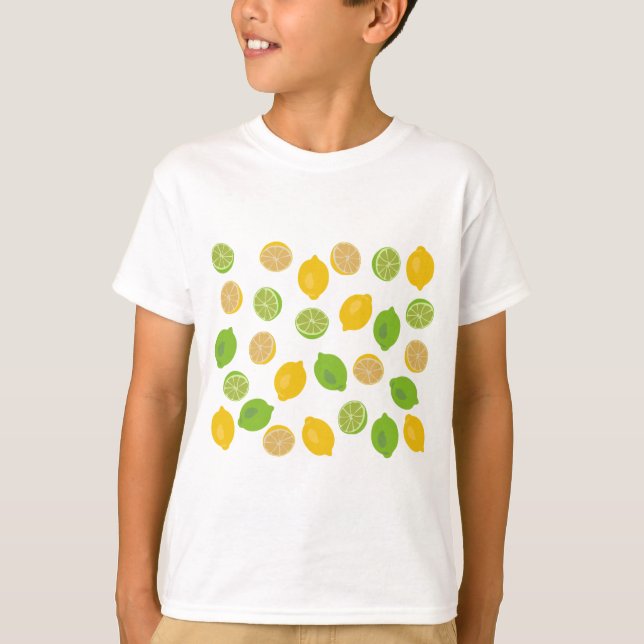 T-shirt Motif citron et citron vert (Devant)