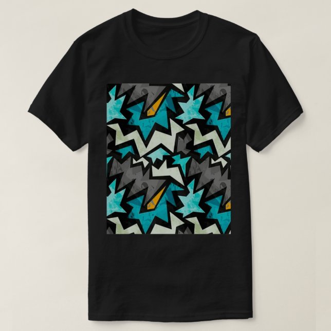 T-shirt Motif classique TSh gris bleu d'origine (Design devant)