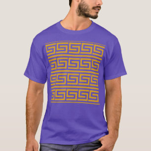 T-shirt Motif clé grec Gold