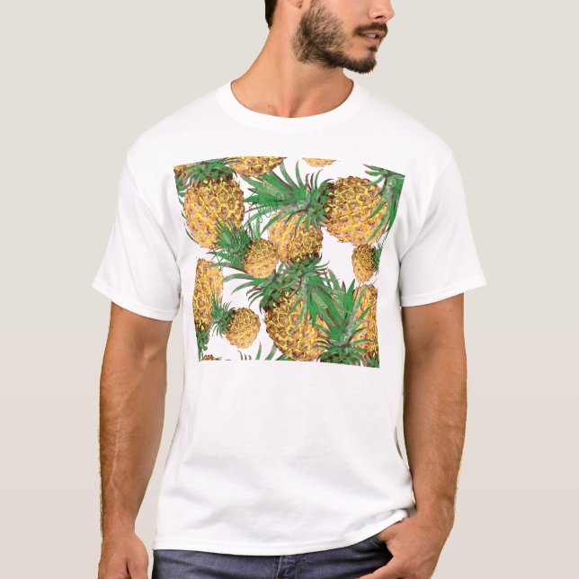 T-shirt Motif de Ananas Tropical Délicieux (Devant)