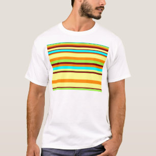 T-shirt Motif de bande coloré Customisé Designer