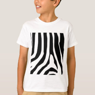 T-shirt Motif de bandes d'impression Zebra