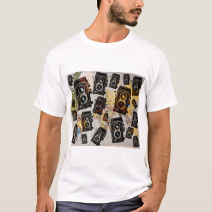 T-shirt Motif de caméra Vintage voyage
