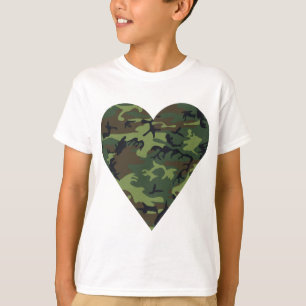 T-shirt Motif de camouflage vert, motif militaire, armée