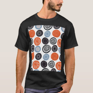 T-shirt Motif de cercle géométrique créatif et coloré.