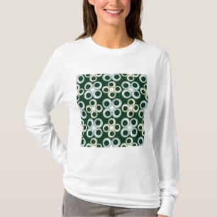 T-shirt Motif de cercles rétro géométriques