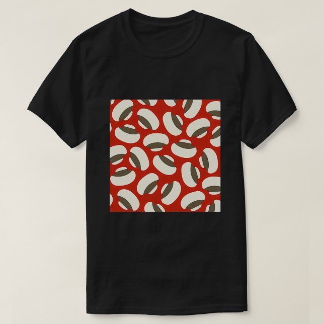 T-shirt Motif de champignons à bouton moyen 1 (Design devant)