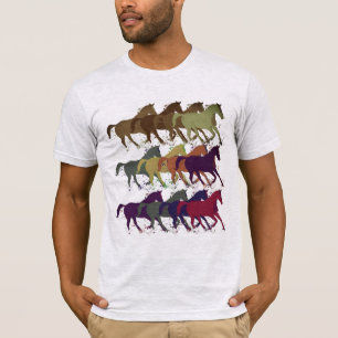 T-shirt Motif de chevaux Animaux de ferme