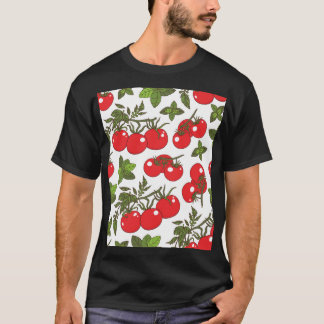 T-shirt Motif de cuisine sans couture Tomato Basil