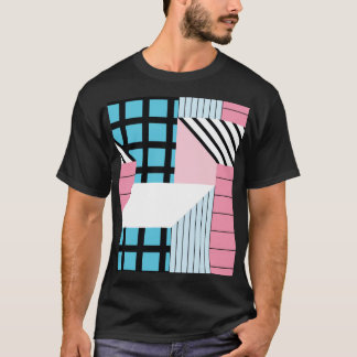 T-shirt Motif de formes géométriques transparente.