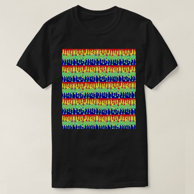 T-shirt Motif de goutte arc-en-ciel par LEG 1 (Design devant)