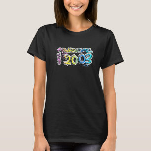T-shirt Motif de graffiti génial depuis 2003