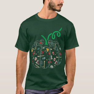 T-shirt Motif de hockey citrouille Lazy Halloween Costume