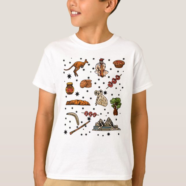 T-shirt Motif de la fête nationale australienne Koala Kang (Devant)