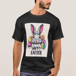 T-shirt Motif de lapin de Pâques mignon, Lapin de Pâques,