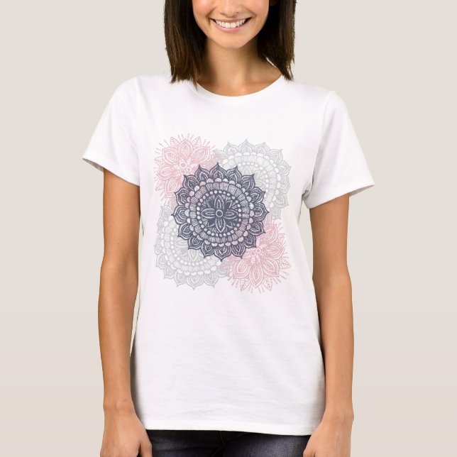 T-shirt Motif de l'ornement Mandala Tracery (Devant)