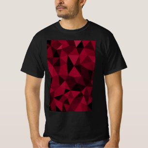 T-shirt Motif de maillage géométrique rose magenta noir fo