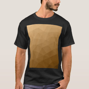 T-shirt Motif de maille géométrique à dégradé brun clair
