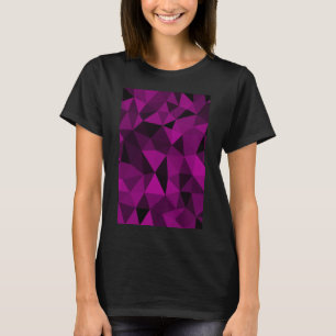 T-shirt Motif de maille géométrique rose noir