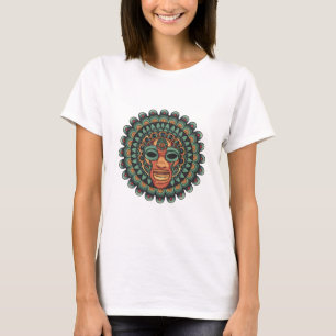 T-shirt Motif de masque Aztec