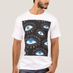 T-shirt Motif de mode pour les yeux tribaux