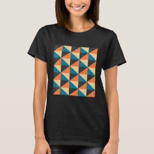 T-shirt motif de mosaïque géométrique ensemble géométrique