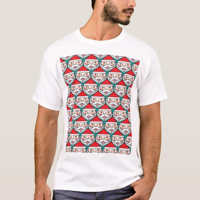 T-shirt Motif de Noël du Père Noël (Devant)