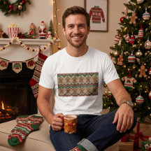 Motif de Noël homme en pain d'épices tricoté