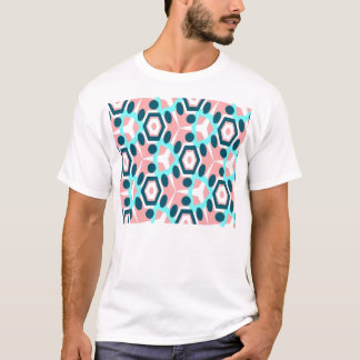 T-shirt motif de noir et de rose