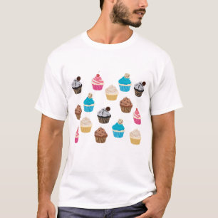 T-shirt Motif de petits gâteaux colorés
