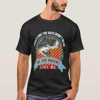 T-shirt Motif de poisson bar amusant Blague de magazines d
