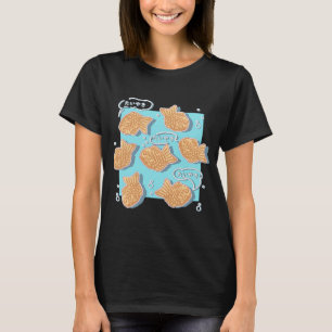 T-shirt Motif de poisson Taiyaki japonais