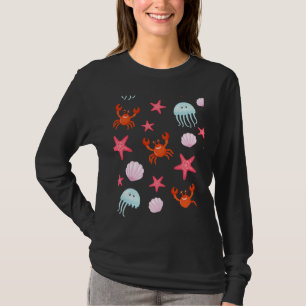 T-shirt Motif De Poisson Y Compris Le Crapaud De Poctopus
