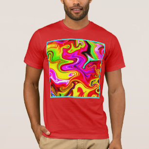 T-shirt Motif de rafale de couleur