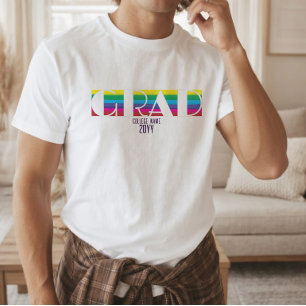 T-shirt Motif de rayures minimalistes pour la remise des d