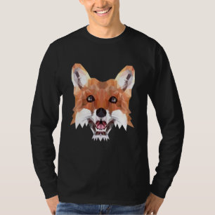 T-shirt Motif de renard polygone renards animaux de forêt