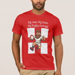 T-shirt Motif de saut audacieux pour le rugby d'Angleterre