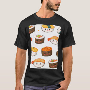T-shirt Motif de sushi Kawaii