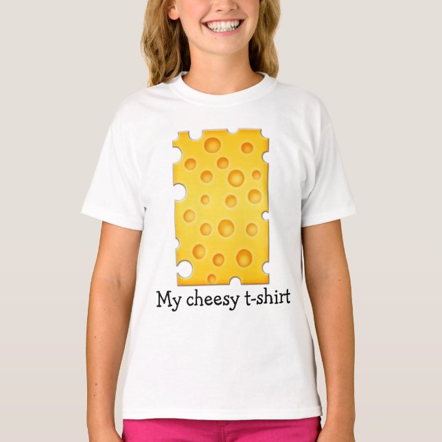 T-shirt Motif de texture au fromage suisse (Devant)