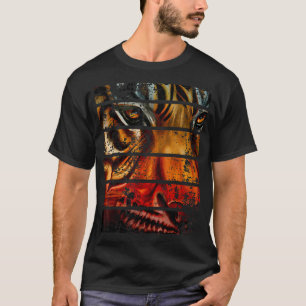 T-shirt Motif de tigre Chat sauvage Tête de tigre cool