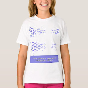 T-shirt Motif de triangle coloré unique & citations