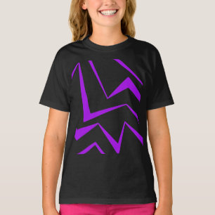 T-shirt motif de zigzag géométrique Abstrait, audacieux et