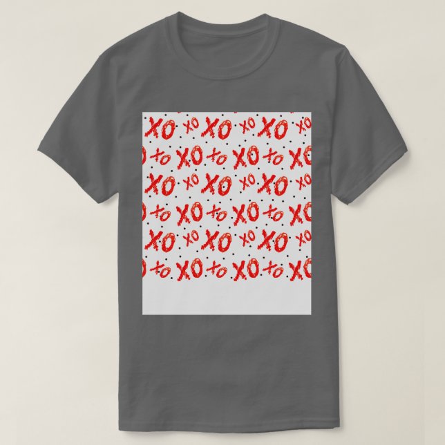 T-shirt Motif Des Baisers Et Des Embous Rouges (Design devant)