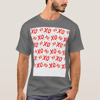 T-shirt Motif Des Baisers Et Des Embous Rouges