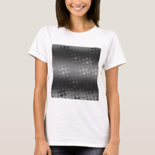 T-shirt Motif des éclats pointus - Noir, Gris, Blanc